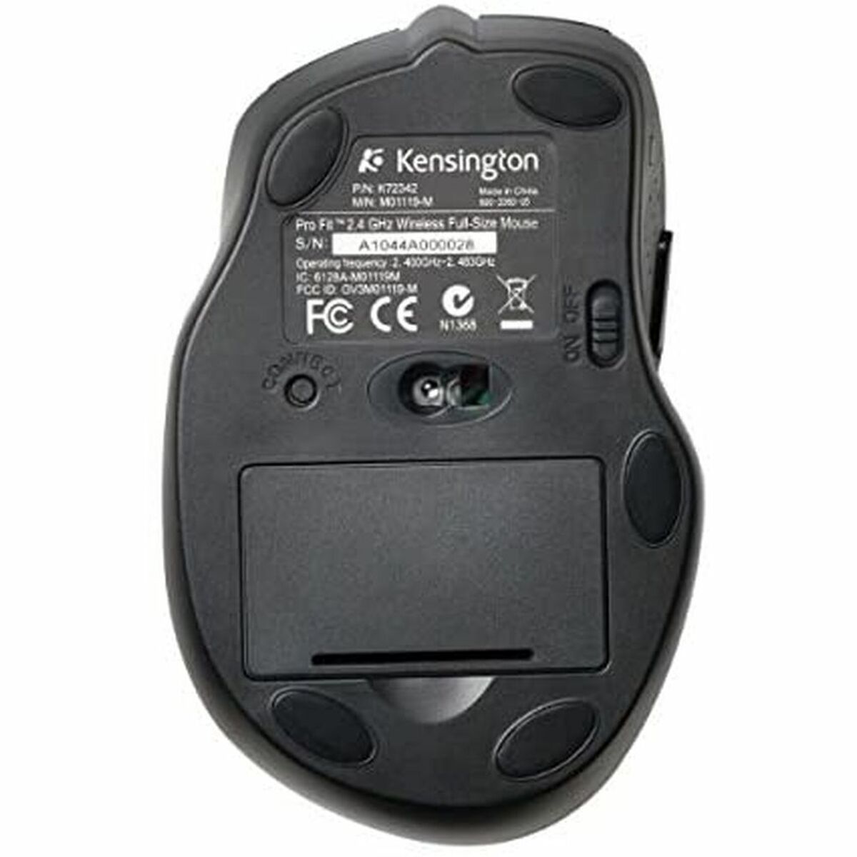 Miš Kensington K72370EU Crna 1600 dpi